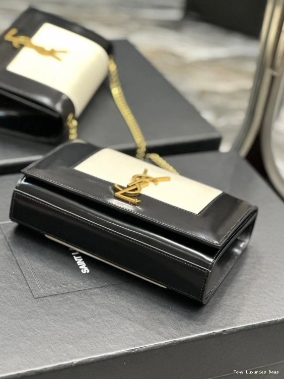 Tony Luxuries leather shoulder small Kate bag two-tone YSL 0803